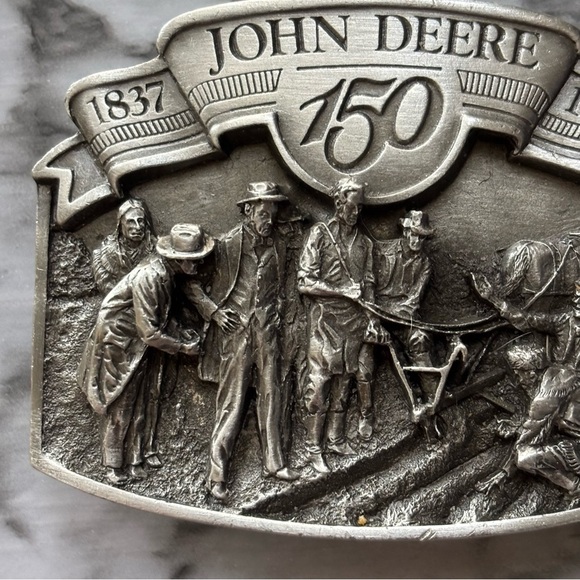 Vintage John Deere Belt Buckle 150th Anniversary 3038 - Picture 3 of 5